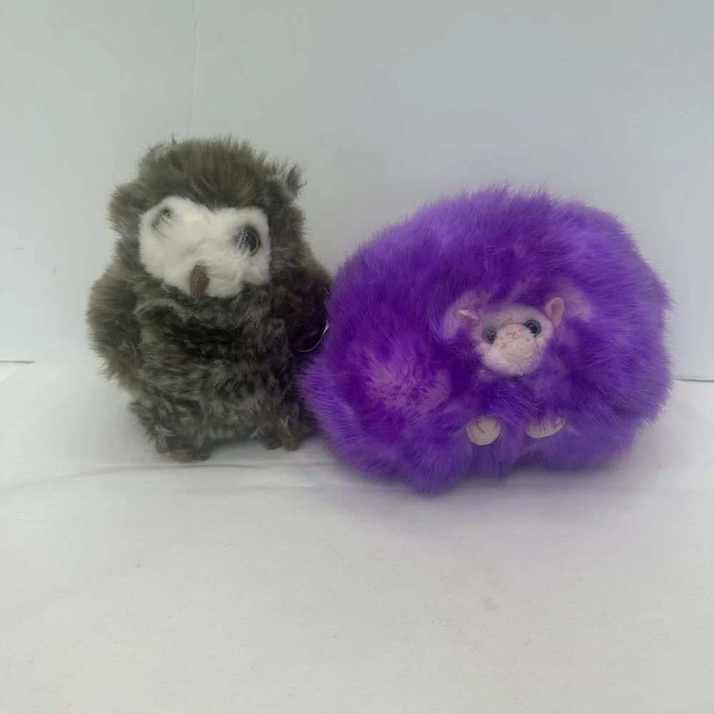 Lot 2 Harry Potter Wizarding World Purple Pygmy Puff W/sounds & Pigwidgeon Owl